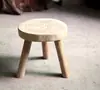 Taburete Creativo de Madera Maciza con Forma de Flor Mueble Taburete Sencillo de Tronco de Madera Taburete Pequeño Macetero para Balcón Banco de Mesita de Noche para Flores