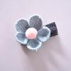 Coreano Outono e Inverno Novos Acessórios para o Cabelo Grampo de Cabelo Bonito Flor de Lã Moda Headwear Pequeno Clipe Lateral Clipe Lote Misto