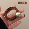 Anillo para el cabello avanzado de perlas y diamantes de imitación para mujer, nuevo estilo para moño, cuerda para el cabello para coleta, cuerda para el cabello de alta elasticidad, accesorios para el cabello