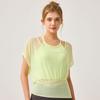 Estilo Nuevo Otoño e Invierno Malla Secado Rápido Ropa de Yoga Cubre Traje para Mujer, Estilo Casual Holgado, Ropa Deportiva para Correr y Fitness para Mujeres de Tallas Grandes