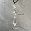 DIY Pingentes de Cristal Contas Cortina Pingentes Gota de Lágrima Acessórios de Iluminação Materiais Cortina de Porta Lágrima de Anjo Formato de Rede Decorações de Casamento