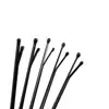Pinza Negra Lateral Sin Costuras para Fijar el Flequillo y el Cabello Suelto