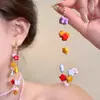 Pendientes de Borla Estrella de Dopamina Coloridos para Mujer, Pendientes Estilo Vacaciones en la Playa para Sesión de Fotos, Accesorios de Primavera y Verano