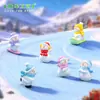 Miniaturas de bonecos de neve de inverno, adoráveis decorações de paisagem nevada, enfeites DIY para cenas de neve, acessórios para pendurar e pequenas peças decorativas