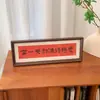 Nuevo marco de fotos de caligrafía china pintura estilo festivo texto decoración de mesa horizontal sala de estar entrada decoración del hogar decoración suave
