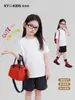Camiseta Manga Curta Super Fofa para Meninas 2026 Novo Estilo Top de Verão Infantil Branco Versátil Roupa de Verão para Menininhas