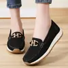 Sapatos Femininos Versáteis Retro de Moda Casual Transfronteiriços, Mocassins com Aumento de Altura, Sapatos de Salto Baixo, Mocassins, Sapatos de Viagem, Sapatos para o Dia a Dia