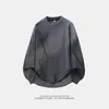 Nueva Sudadera de Primavera y Otoño para Hombre, Camiseta Casual Versátil de Manga Larga, Camiseta Básica de Manga Larga Oversize con Cuello Redondo para Hombre