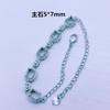 Porta vacío bañado en plata 925 para manualidades, Pulsera de cobre puro hecha a medida, Porta vacío para pulsera bañado en oro blanco, Procesamiento de incrustación de piedras preciosas