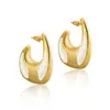 Pendientes de Diseño de Moda de Lujo Ligero de Alta Gama Europeos y Americanos, Estilo Exagerado Irregular de Goteo de Aceite, Pendientes de Diseño Único