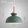 Luminária Pendente Minimalista Nórdica para Sala de Jantar com Três Cabeças, Abajur Criativo e Único na Cor Macaron, Adequada para Cabeceira, Balcão de Bar, Loja de Chá com Leite, em Verde Escuro