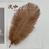 Pluma de avestruz al por mayor, 25-30 cm, color, ideal para ramo de día del maestro, pastel, tocado de plumas, accesorios de joyería