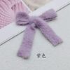 Bonito laço de pelúcia artesanal diy roupas decoração rasgado patch acessórios para o cabelo acessórios decorativos