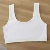 Chaleco de desarrollo para niñas de primera etapa, de hombros anchos, cómodo y transpirable, adecuado para estudiantes adolescentes, con copas fijas