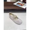 Ballet Estilo Nuevo 2026 Zapatos de Frijol Planos Mary Janes Zapatos Individuales Mujer Velcro Retro Suaves Punta Redonda Francesa Piel Suave