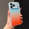 Adecuado para Funda de Teléfono Móvil Iphone17Promax, Vidrio de Color Degradado Ventana Grande, Funda Dura Anti-Caídas Todo Incluido para Apple 16/15