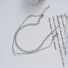 Europa y Estados Unidos ventas calientes transfronterizas ins simple acero inoxidable cadena de amor diseño nicho pulsera para pareja juego de 2 piezas