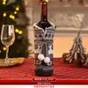 Decorações de Natal: Capas de garrafa de vinho do Papai Noel, capas protetoras de tricô para vinho tinto e champanhe, decoração de atmosfera festiva para hotéis e restaurantes