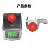 Venta al por mayor de punto Bola de fascia de silicona 6.3CM Sólida Bola de masaje para yoga Color hockey Opcional LOGO Se puede imprimir