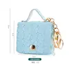 Nuevo Colgante de Bolso de Cuero, Mini Exquisito Moderno Encanto de Bolso Lindo de Cuero PU, Llavero de Bolso de Estudiante Colgante Pequeño
