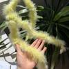 Tira de plumas planas de color directo de fábrica Tira de lana de pavo materiales de decoración manualidades regalo de Navidad DIY