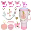 Botella de Agua Térmica Stanley Tapón Antipolvo Taza con Popote Tapa de Taza Correa de Mano Cordón para Botella de Agua Múltiples Estilos Versátiles Set