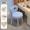 Nova Mesa de Maquiagem Moderna Simples de Madeira de Ulmeiro Integrada Estofamento Macio Creme Função de Levantar e Girar Encosto Mesa de Maquiagem Bom Item