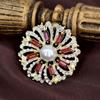 Broche de aleación con diamantes de imitación para mujer, broche para camisa, traje, hebilla oculta ajustada a la cintura, botón decorativo para cheongsam, joyería antiexposición.