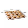 Yangchen Molde para Pastel de Arroz con Mantequilla de Castaña de 12 Piezas Mini Magdalena Horno Hogar Antiadherente Galleta Pastel Molde Molde para Hornear