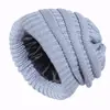 Amazon Exportación Europea y Americana Viento Cálido Cortavientos Protección Auditiva Sudadera con Capucha Sombrero Micro Elástico Forro de Satén Gorro de Punto