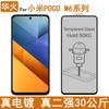 Adecuado para Xiaomi POCO M6 Pro Película Templada Galvanoplastia Antihuellas Más Pegamento Completo Sin Borde Blanco Verdadero Dos Fuertes Teléfono Móvil