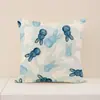 Almohada de Pascua de Amazon Funda de Almohada con Estampado de Conejo Floral Cojín para Decoración del Hogar Funda de Almohada de Lino