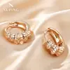 Xuping Brazaletes Rusos Transfronterizos para Oreja, Aros Color Oro de 18K con Incrustaciones de Diamantes, Joyería de Lujo Ligero de Alta Gama al por Mayor para Mujeres