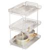 Estante de Almacenamiento de Cocina Estante de Almacenamiento de Mesa Artefacto Doméstico Escritorio Multicapa Gabinete Partición en Capas Estante para Colocar Platos