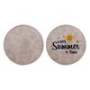Posavasos de PU de Cuero Colorido para Transferencia de Calor Sublimación en Blanco Consumibles Resistente a Altas Temperaturas Posavasos de Cuero PU Material Blanco Puro
