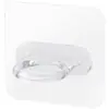 Gancho con Forma de Anillo, Gancho Adhesivo Multifuncional, Soporte Adhesivo para Barra de Cortina sin Taladro, Sujetador Adhesivo para Estante de Almacenamiento de Cocina y Baño