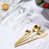 Cuchillo, Tenedor y Cuchara de Acero Inoxidable Mate Portugués Western Cuchillo y Tenedor para Bistec Tenedor para Postre Juego de Regalo de Vajilla Amazon