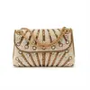 Bolso de noche nuevo con adornos de diamantes, bolso de hombro con perlas, bolso de mano tipo clutch de alta gama con pedrería, bolso de fiesta cruzado de un solo hombro