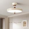 Lámpara de Techo de Dormitorio Principal de Alta Gama Estilo Crema Protección Ocular Inteligente Moderna Simple Araña para Restaurante Francés Sala de Estudio