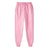 Pantalones de Chándal Unisex de Forro Polar Transfronterizos en 19 Colores, Pantalones Jogger Lisos, Cintura Elástica, Pantalones de Tubo, Pantalones Largos, Venta al por Mayor de Fábrica