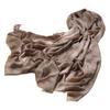 Bufanda Jacquard de Terciopelo Anillado para Otoño e Invierno, Hilo 220 de Cachemira, Chal Teñido Azul Soluble en Agua con Diseño de Flor de Anacardo, Nuevo Producto 2025