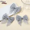 Lazo de Malla con Perforación Caliente Blanca Redonda Accesorios para el Cabello de Niños Japoneses y Coreanos Accesorios para Bolsas de Ropa DIY
