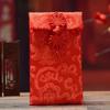Sobre Rojo de Alta Gama Bolsa de Tela para Sobres Rojos para Bodas, Colección Tradicional de Monedas, Bordado de Seda, Brocado Doble Felicidad