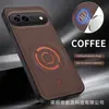 Compatible con Google Pixel 11Pro XL, funda magnética para teléfono de tela tecnológica, cubierta protectora con textura de cuero 6/7/8/9/10