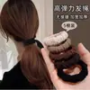 Cuerda Gruesa para el Cabello de Moda Anillo para el Cabello de Cuero para Mujer Popular en Internet Estilo Nuevo Simple Tendón de Goma Cuerda para el Cabello de Alta Elasticidad Duradera Adorno para el Cabello