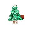Glitt Natal infantil hairpin glitter lantejoulas all-inclusive clip cartoon bonito árvore de Natal chapéu biscuit hairpin