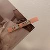 2024 Nuevo Pinza de Pato Brillante de Satén Pinza Pequeña Estilo Chanel para el Cabello Pinza para el Fleco Resorte Dulce Versátil Pinza Lateral