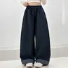Coleção de outono para meninas: Calça pantalona retrô estilo americano, novo modelo 2026, calça infantil de qualidade para exportação, calça solta e casual para crianças maiores, adequada para primavera e outono