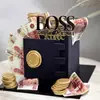 Topper Acrílico para Pastel en Forma de Corazón para Cumpleaños del Jefe, Suministros para Fiesta de Repostería de Postres, Descuento por Volumen