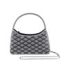 Bolsa Brilhante de Diamante da Moda Europeia e Americana para Meninas Quentes Compras Encontro Bolsa Transversal de Diamante Bolsa de Mão Feminina Exquisita para Noite